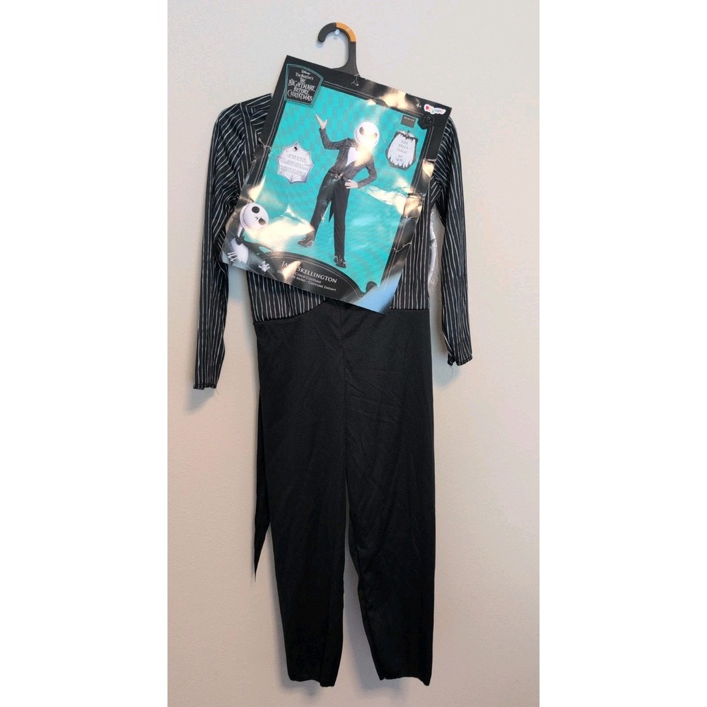 Jack Skellington Kids Size 4+ Costume Nightmare Before Christmas Halloween NEW - Picture 1 of 7
